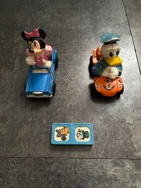 Vintage Matchbox Disney Minnie Mouse & Donald Duck and Domino